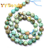 Natural Peru Turquoise Beads 6 8 10mm Round Loose Stone Beads