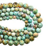 Natural Peru Turquoise Beads 6 8 10mm Round Loose Stone Beads