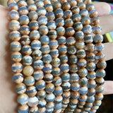 8MM Gemstone DZI Beads for DIY Jewelry Making - Healing Power Natural Stone
