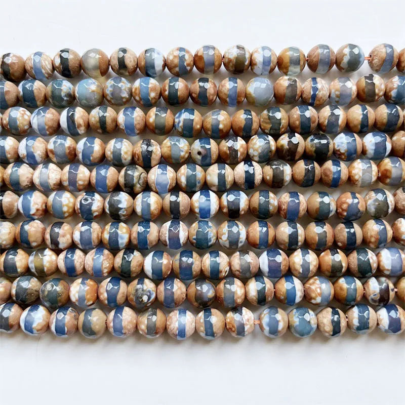 8MM Gemstone DZI Beads for DIY Jewelry Making - Healing Power Natural Stone