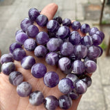 12mm Dream Stripe Amethysts Bracelet
