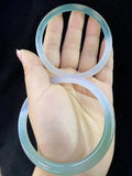 Rare Ice Gradient Chalcedony Agate Bangle Jade Bracelet