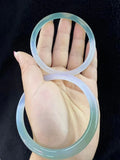 Rare Ice Gradient Chalcedony Agate Bangle Jade Bracelet
