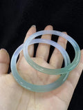 Rare Ice Gradient Chalcedony Agate Bangle Jade Bracelet