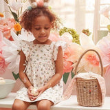 Rattan Bucket Bag for Kids & Adults, Beach Straw Bag