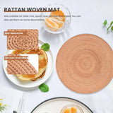 Rattan Woven Placemats,Heat Resistant Place Mat,Trivets 40cm