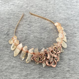 Raw Amethyst Crystal Crown Headband Hair Accessories Witch Gift