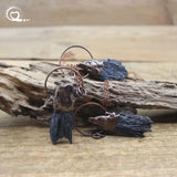 Raw Tourmaline Pendant Necklace Healing Gemstone