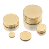 Raw Brass Round Disc Charms Plate Pendant for Necklace