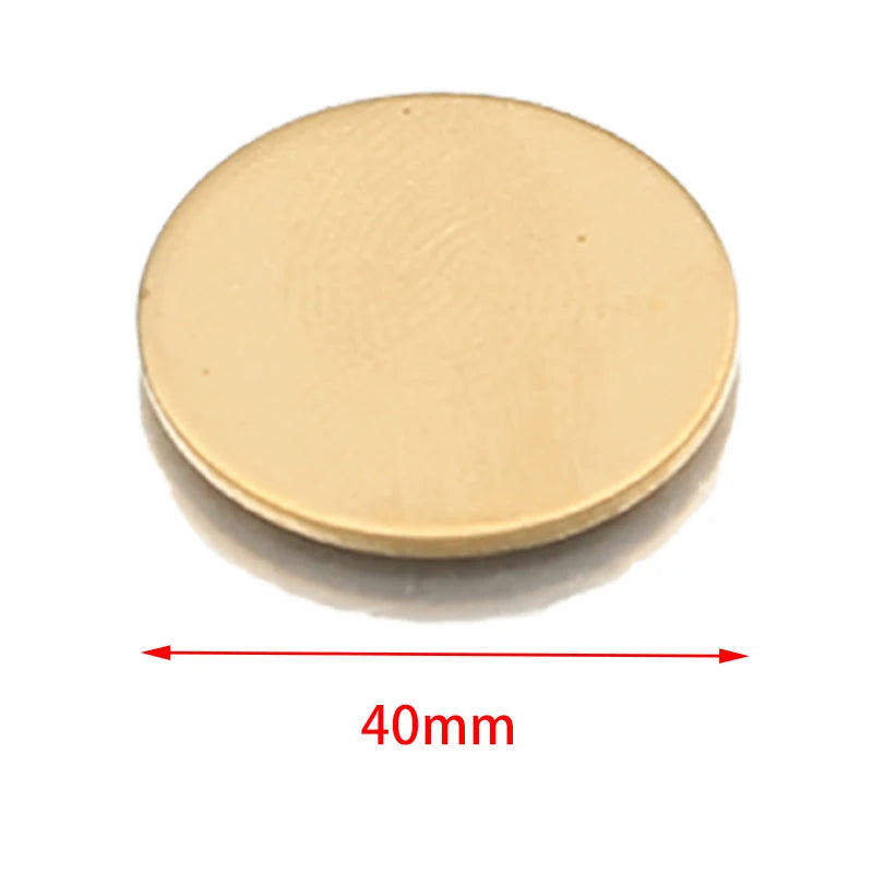 Raw Brass Round Disc Charms Plate Pendant for Necklace