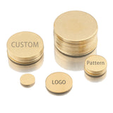 Raw Brass Round Disc Charms Plate Pendant for Necklace