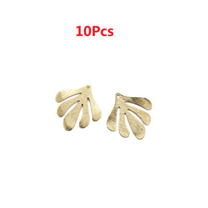 Brass Matisse Inspired Leaf Charms Pendant for Jewelry Making