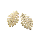 Brass Matisse Inspired Leaf Charms Pendant for Jewelry Making