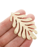 Brass Matisse Inspired Leaf Charms Pendant for Jewelry Making