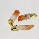 Raw Citrine Yellow Druzy Stone Necklace Pendant for Women