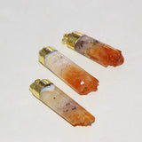 Raw Citrine Yellow Druzy Stone Necklace Pendant for Women