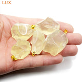 Raw Citrine Quartz Pendant Large Rough Yellow Crystal Freeform Pendant