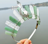 Crystal Headband Quartz Crown Rose Headband Jewelry Hair Accessories