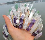 Crystal Headband Quartz Crown Rose Headband Jewelry Hair Accessories