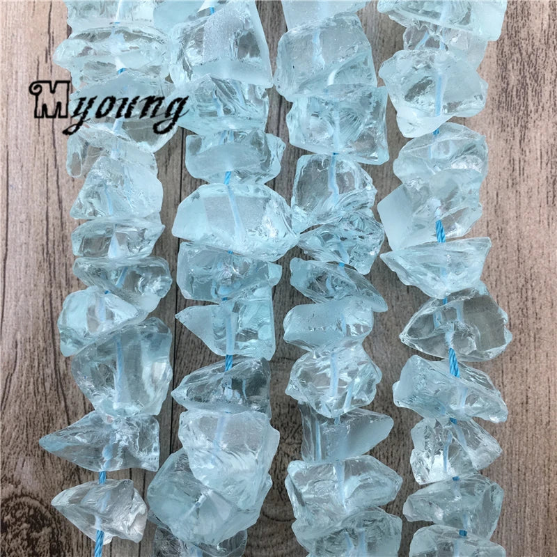 Raw Opal Nugget Beads, Clear Quartz Druzy, DIY Jewelry