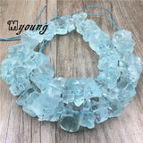 Raw Opal Nugget Beads, Clear Quartz Druzy, DIY Jewelry