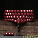 Cinnabar Buddha Bracelet High Content Ore String