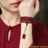 Cinnabar Buddha Bracelet High Content Ore String