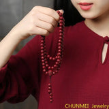 Cinnabar Buddha Bracelet High Content Ore String