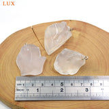 Large Raw Clear Quartz Pendant for Jewelry Making