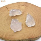Large Raw Clear Quartz Pendant for Jewelry Making