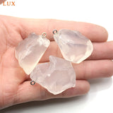 Large Raw Clear Quartz Pendant for Jewelry Making
