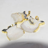 Raw Slice Drusy Stone Pendant for Jewelry Making 5pc Lot