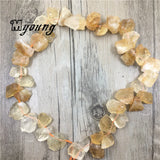 Yellow Quartz Citrine Loose Beads For DIY Jewelry Making