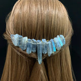 Raw Crystal Wedding Hair Accessories Hair Comb Hair Fork Hairpin