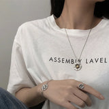 Raylove 925 Silver Daisy Necklace Vintage Bracelet Set