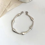 Raylove Water Drop Vintage Thai Silver Bracelet