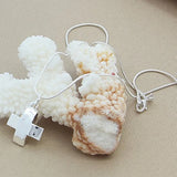 925 Silver Short Cross Pendant Necklace High Class