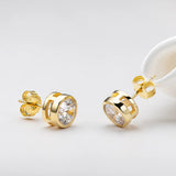 0.5-1ct Moissanite Earrings 925 Sterling Silver Round Stud Earings