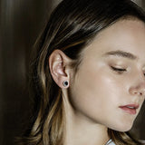 0.8ct Moissanite Round Stud Earrings Brilliant 925 S...
