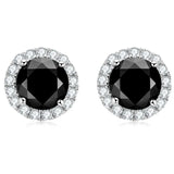 0.8ct Moissanite Round Stud Earrings Brilliant 925 S...