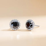 0.8ct Moissanite Round Stud Earrings Brilliant 925 S...