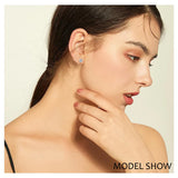 Moissanite Stud Earrings 0.3ct Sterling Silver 14K Plated