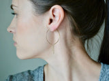 100% 14k Hoop Earrings Filled Boho Orecchini Pendientes Brincos