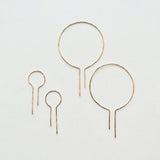 100% 14k Hoop Earrings Filled Boho Orecchini Pendientes Brincos