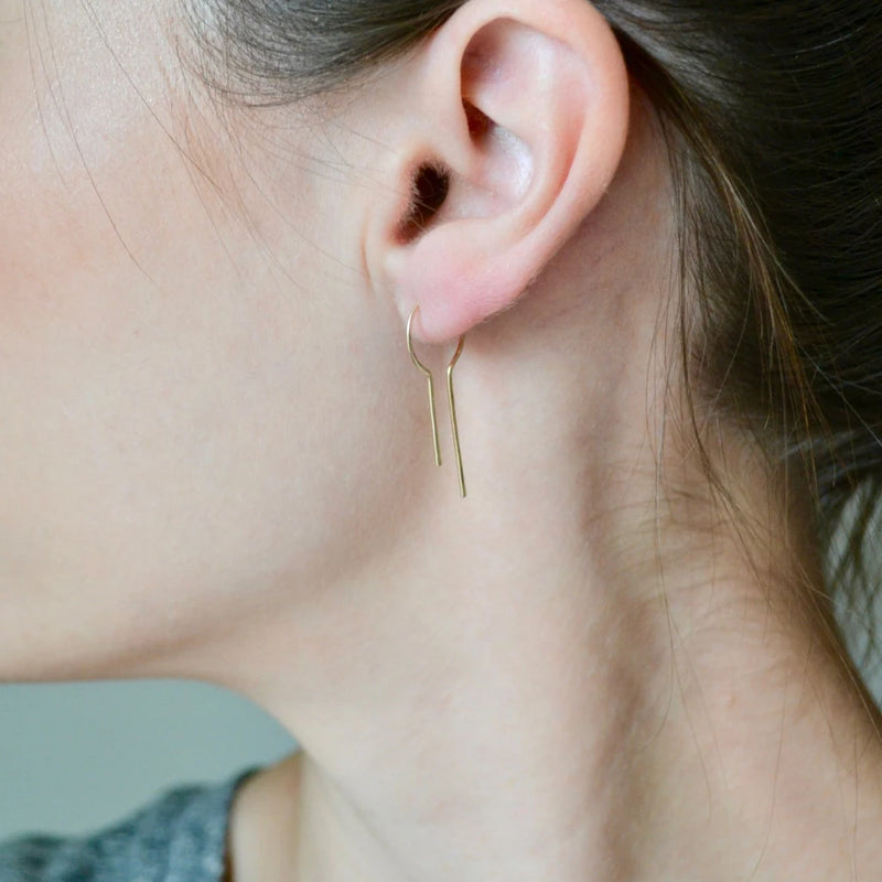 100% 14k Hoop Earrings Filled Boho Orecchini Pendientes Brincos
