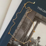 925 Sterling Silver Boho Disc Choker Necklace