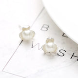 925 Sterling Silver Clover Stud Earrings for Women Girls