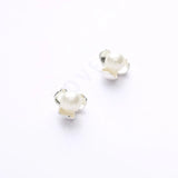925 Sterling Silver Clover Stud Earrings for Women Girls