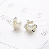 925 Sterling Silver Clover Stud Earrings for Women Girls
