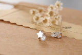 925 Silver Zircon Stud Earrings - Sparkle for Everyday Glam